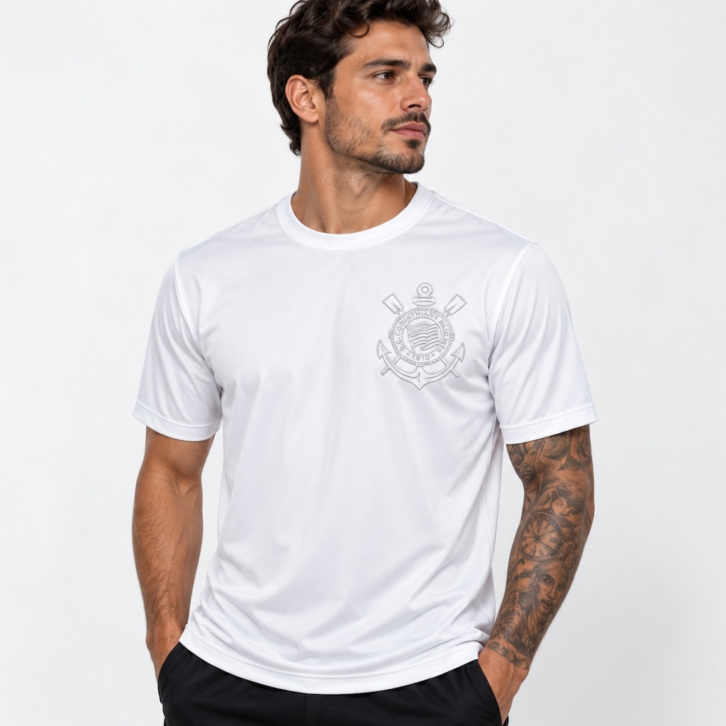 Imagem 2 do produto Camisa do Corinthians All White Coimbra - Masculina