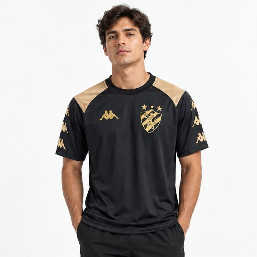 Imagem 2 do produto Camisa do Sport Recife Kappa Supporter Gold - Masculina
