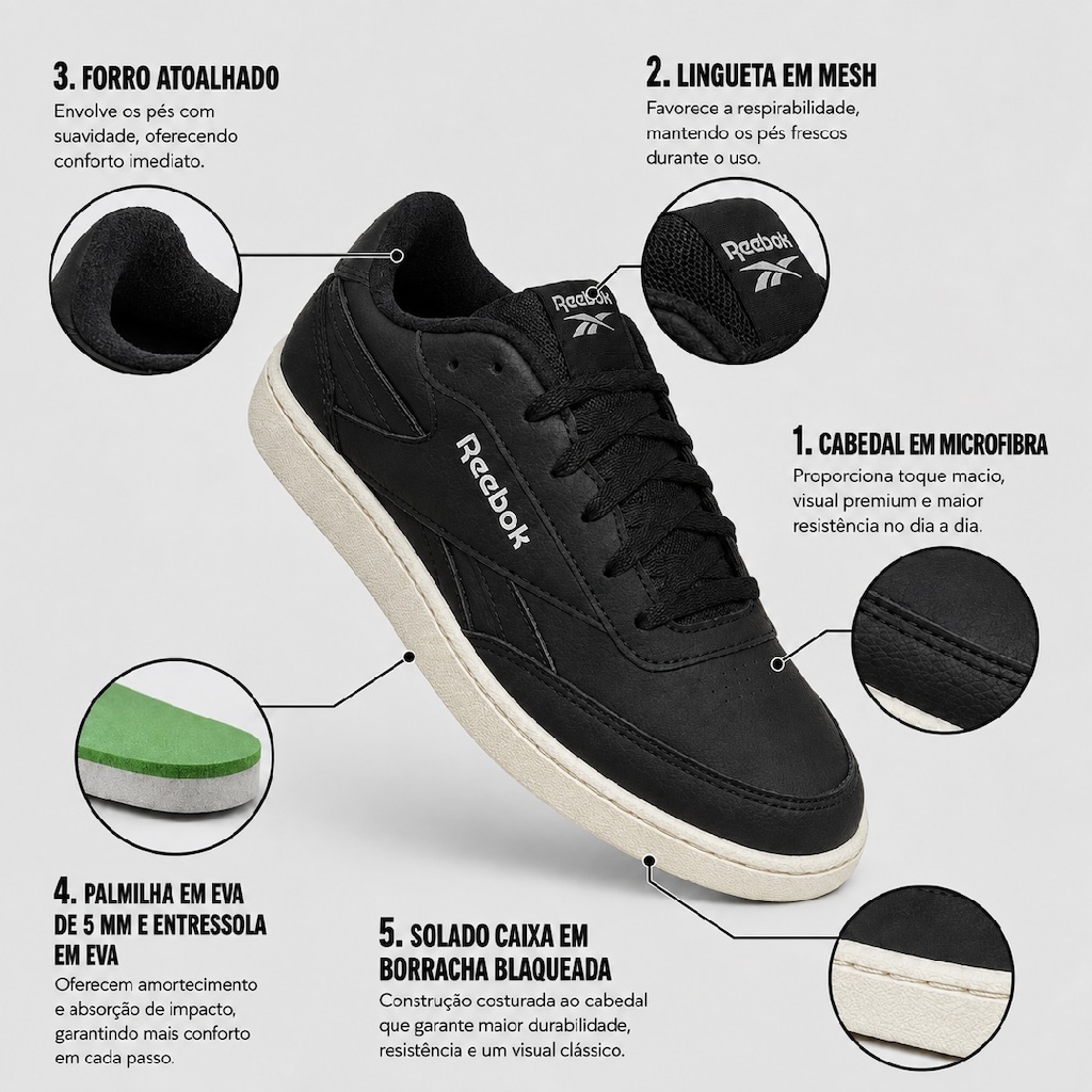 Imagem 3 do produto Tênis Masculino Reebok Ace