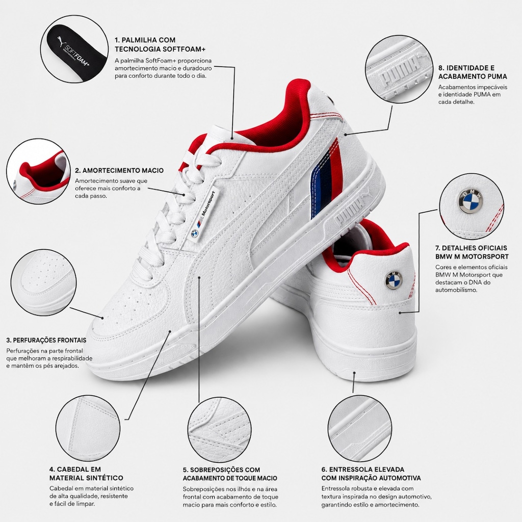 Imagem 4 do produto Tênis Masculino Puma BMW Motosport Caven III