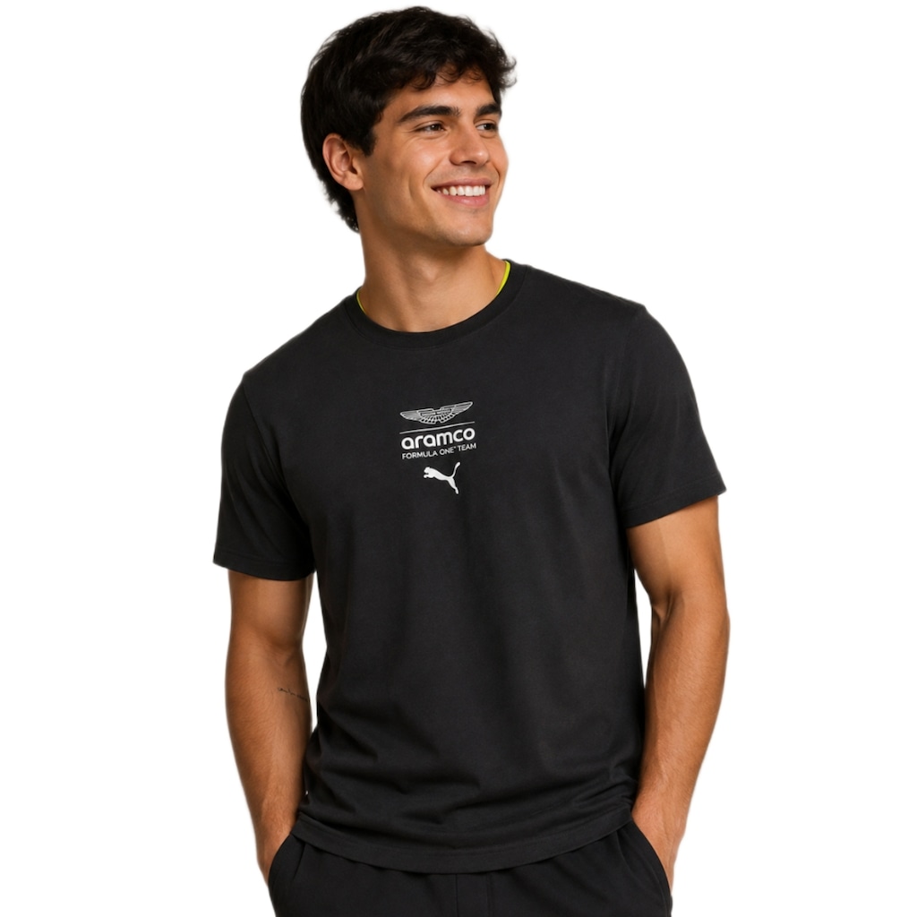 Imagem 2 do produto Camiseta Puma Aston Martin Essential Logo Tee - Masculina