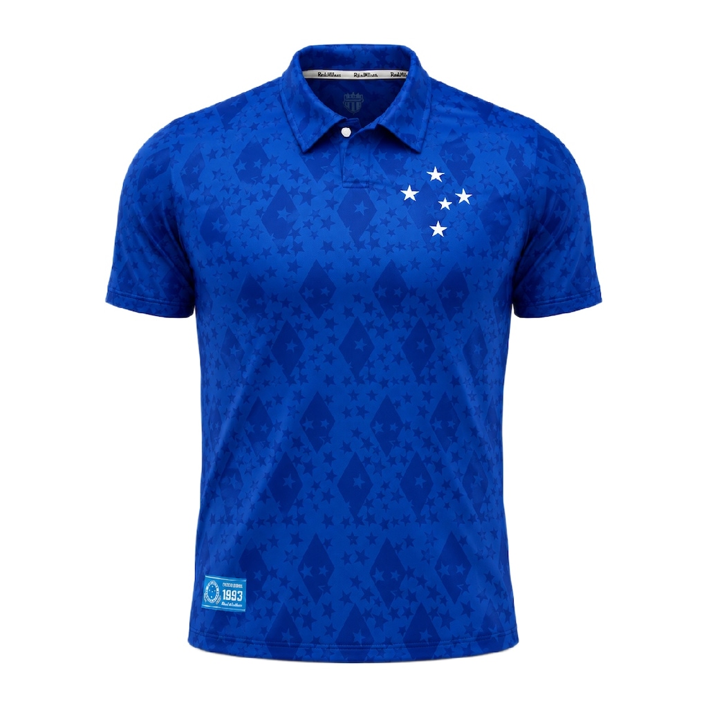 Imagem 1 do produto Camisa Polo do Cruzeiro Retrô Copa do Brasil 1993 RetrôMania - Masculina