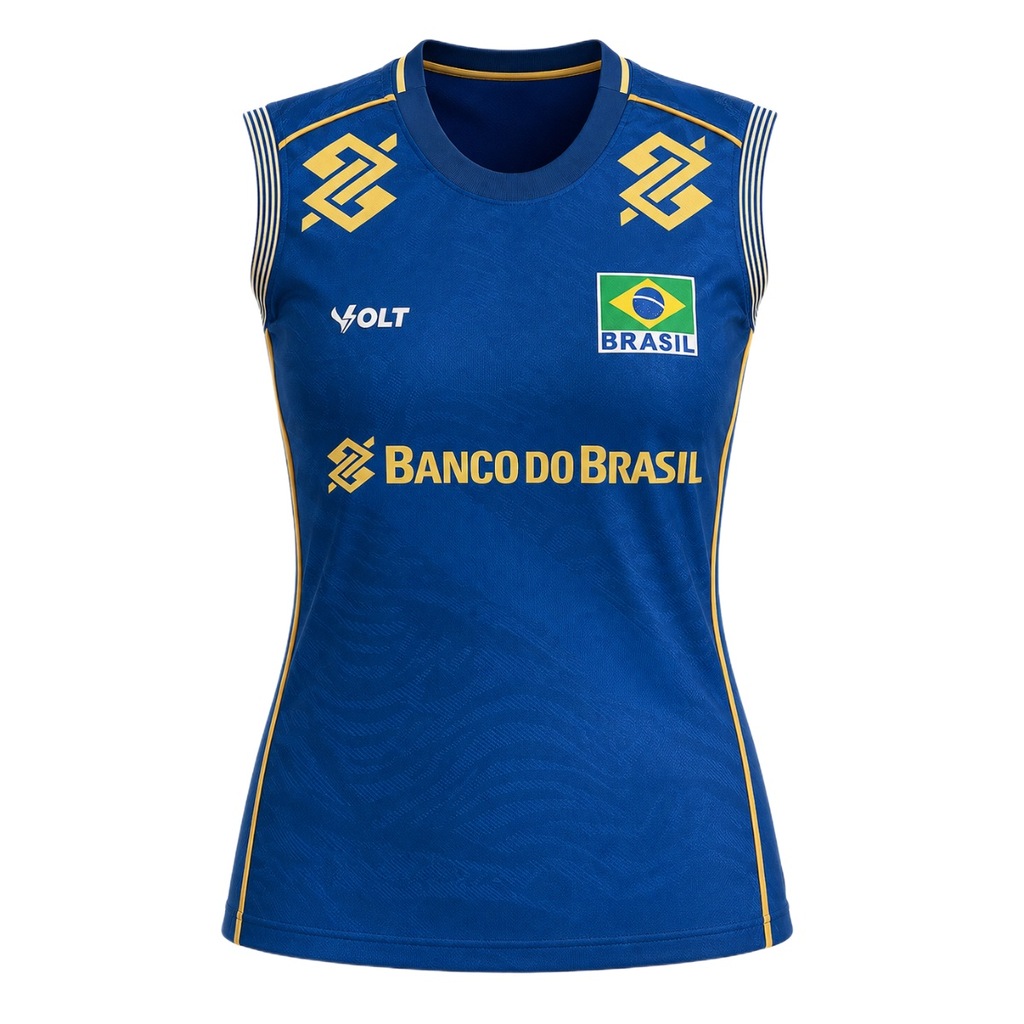 Imagem 1 do produto Camiseta Regata do Brasil Vôlei Volt 2026 Jogo 2 - Feminina