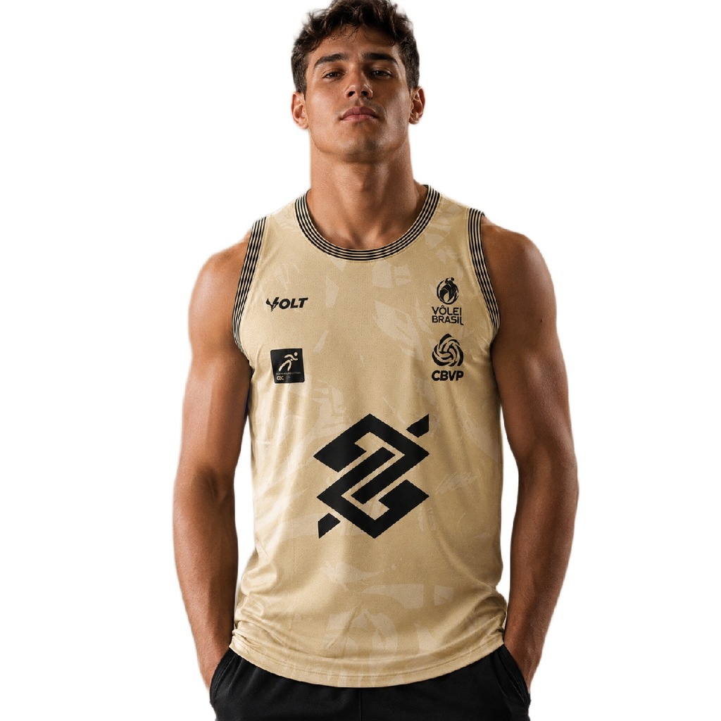 Imagem 2 do produto Camiseta Regata do Brasil Vôlei de Praia Volt 2026 Jogo 5 - Masculina