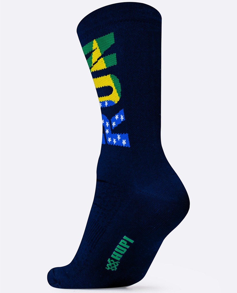 Imagem 2 do produto Meia Cano Médio HUPI Run Brasil Unissex