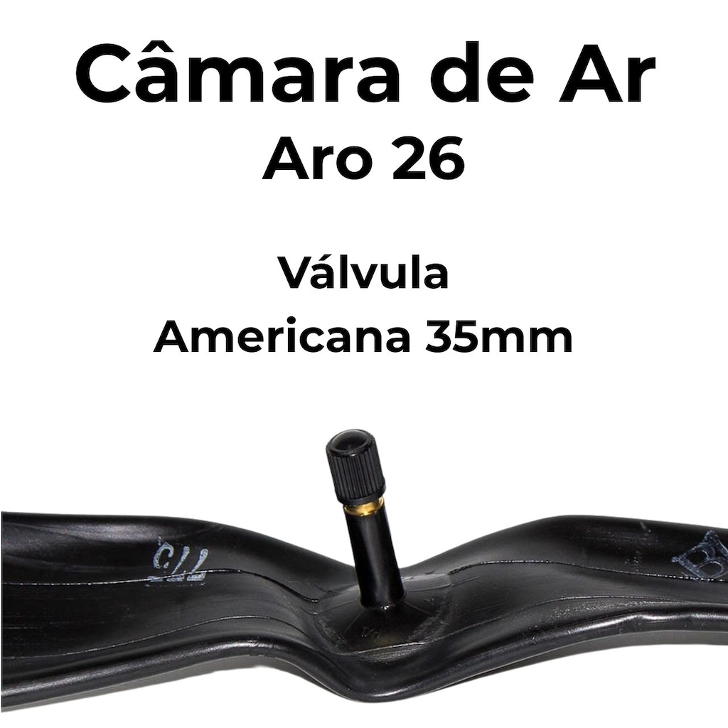 Imagem 5 do produto Câmara de Ar Paco Aro 26 Bico Grosso 1.75/2.125 Balão MTB
