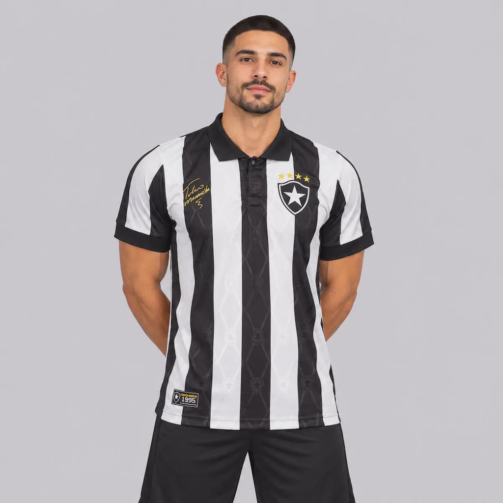 Imagem 1 do produto Camisa do Botafogo Retrô 1995 Túlio Maravilha 7 Jacquard Masculina