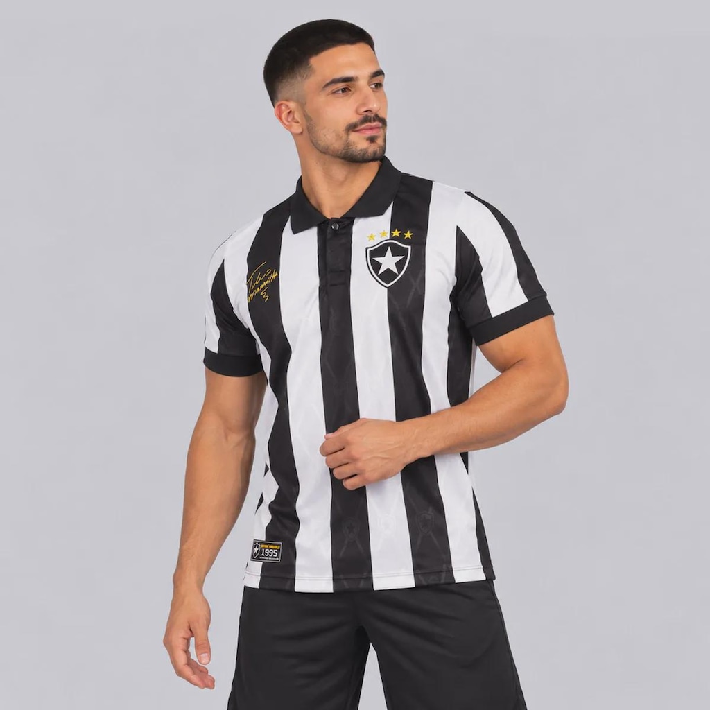 Imagem 3 do produto Camisa do Botafogo Retrô 1995 Túlio Maravilha 7 Jacquard Masculina