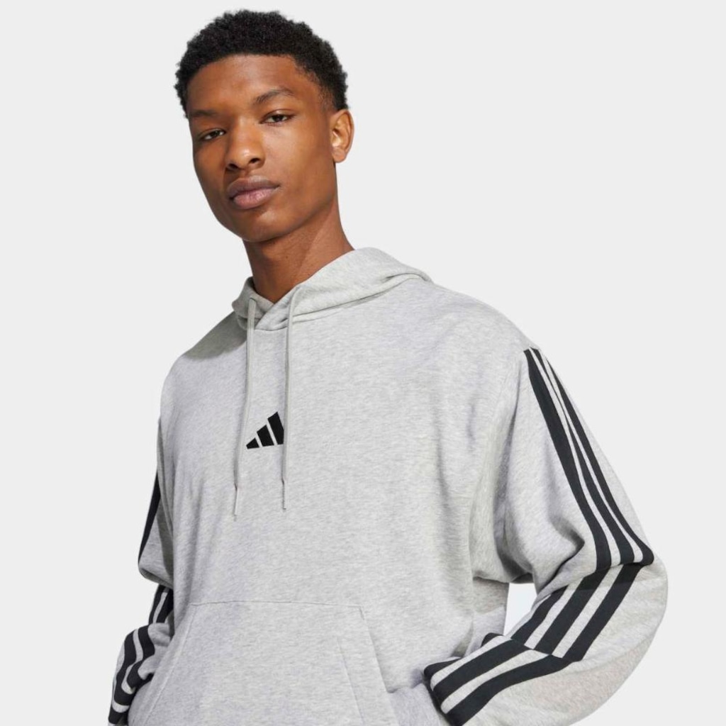 Imagem 3 do produto Blusão de Moletom adidas 3 Stripes Masculino