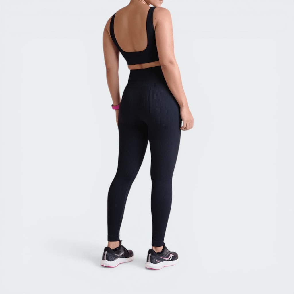 Imagem 2 do produto Calça Legging Lupo Sport Basic Canelada Sem Costura Feminina