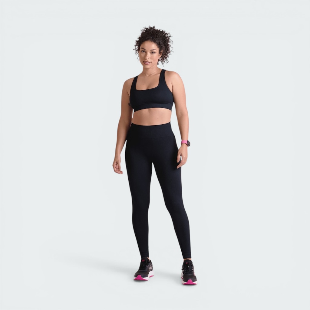 Imagem 4 do produto Calça Legging Lupo Sport Basic Canelada Sem Costura Feminina