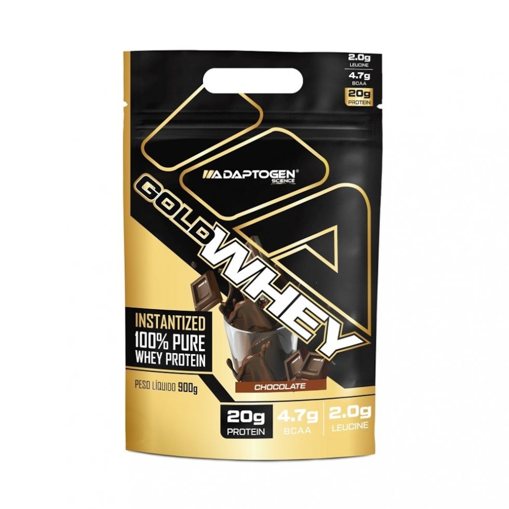 Imagem 1 do produto Gold Whey Adaptogen Refil Chocolate - 900g