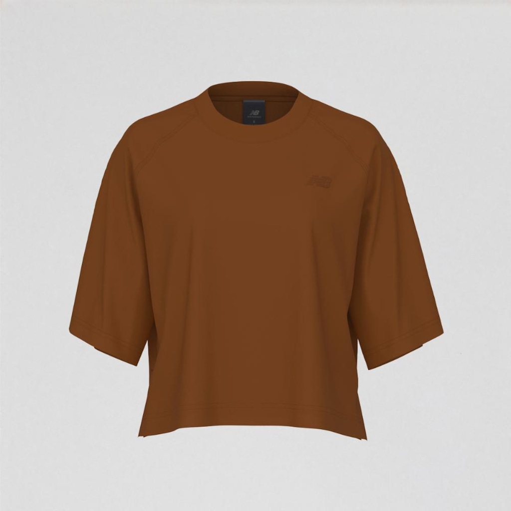 Imagem 1 do produto Camiseta Raglan Oversized New Balance Feminina