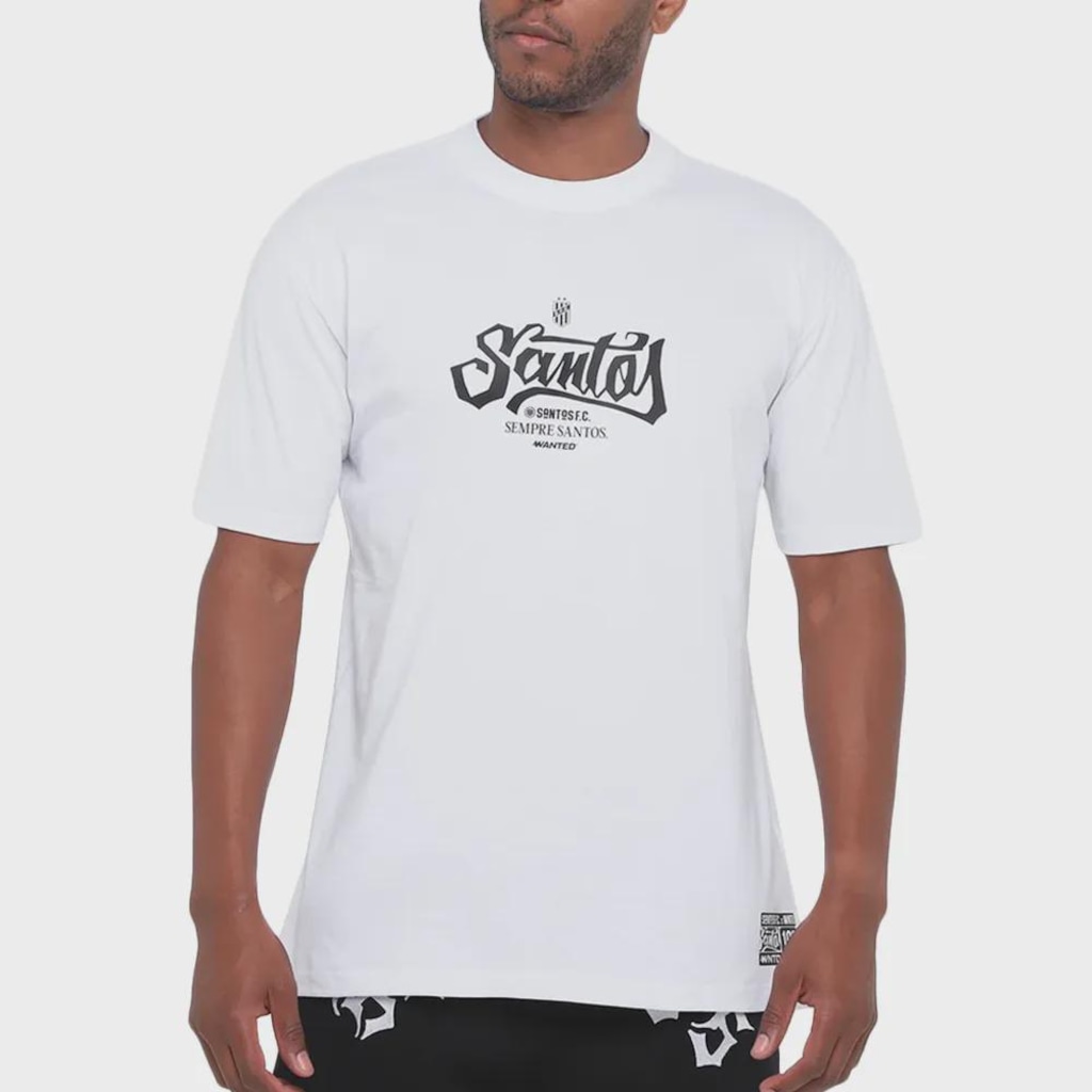 Imagem 1 do produto Camiseta do Santos Vivo Pelo Santos Wanted Masculina