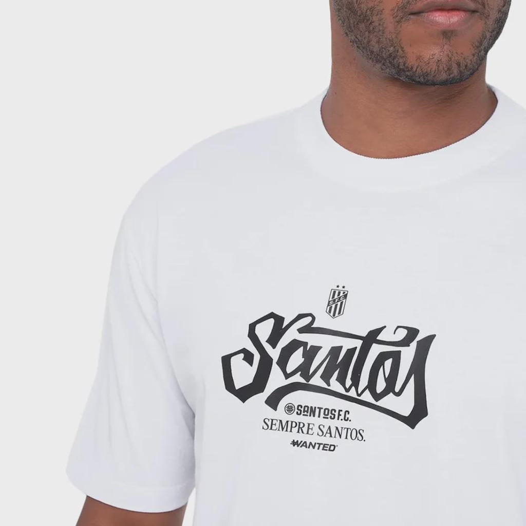 Imagem 3 do produto Camiseta do Santos Vivo Pelo Santos Wanted Masculina