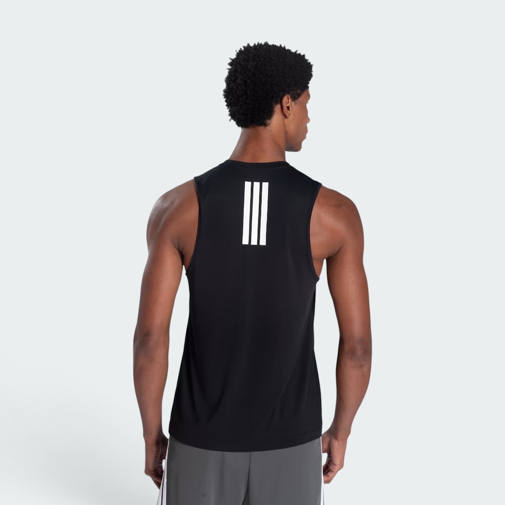 Imagem 2 do produto Camiseta Regata adidas 3 Listras Poliamida Masculina