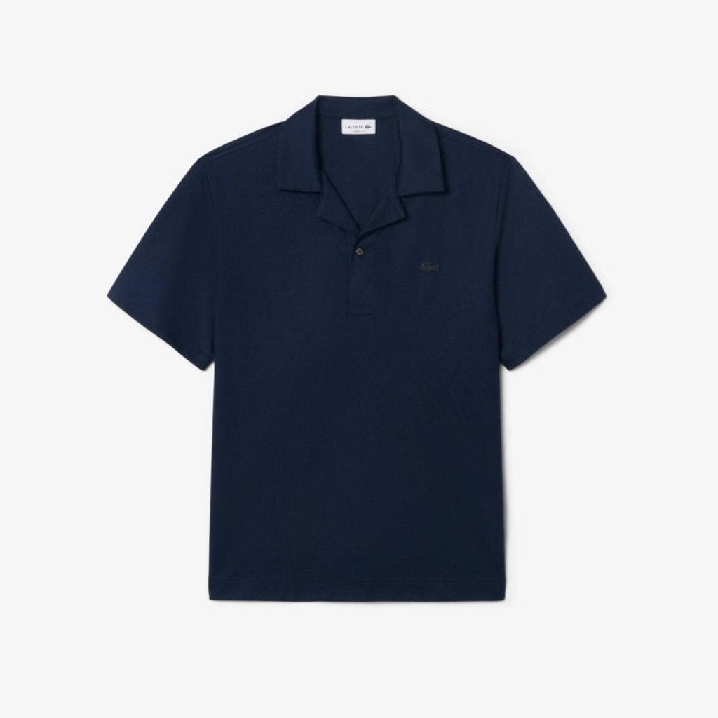 Imagem 4 do produto Camisa Polo Lacoste Bordada Paris Classic Fit de Gola Aberta