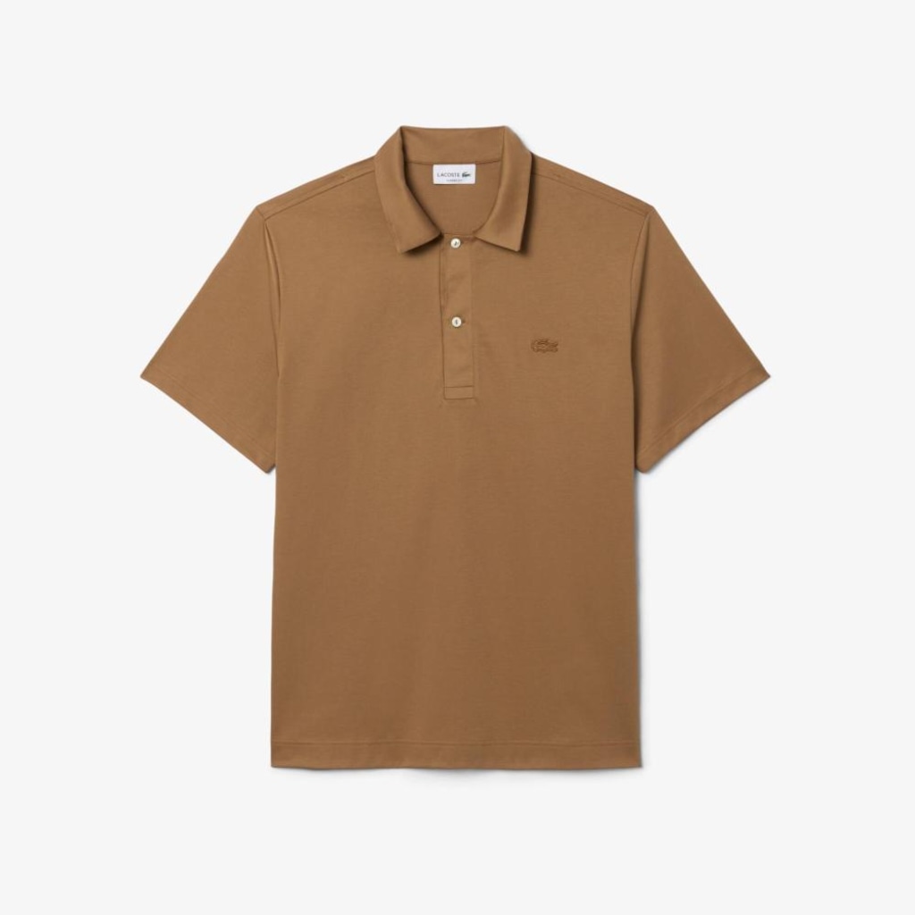 Imagem 4 do produto Camisa Polo Lacoste Bordada Paris Classic Fit de Gola Aberta