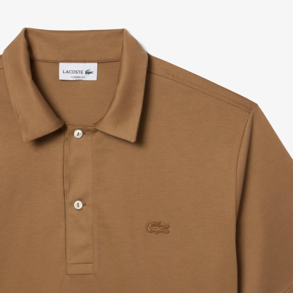 Imagem 5 do produto Camisa Polo Lacoste Bordada Paris Classic Fit de Gola Aberta