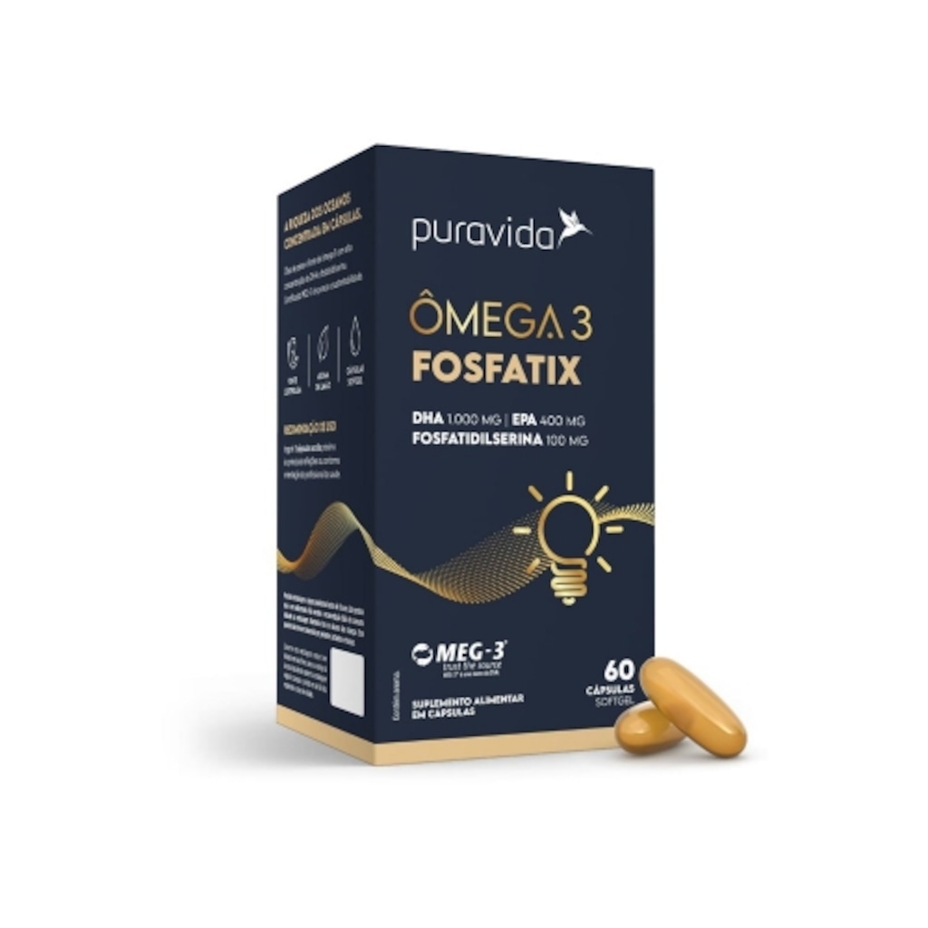 Imagem 1 do produto Ômega 3 Fosfatix (60caps) - Pura Vida
