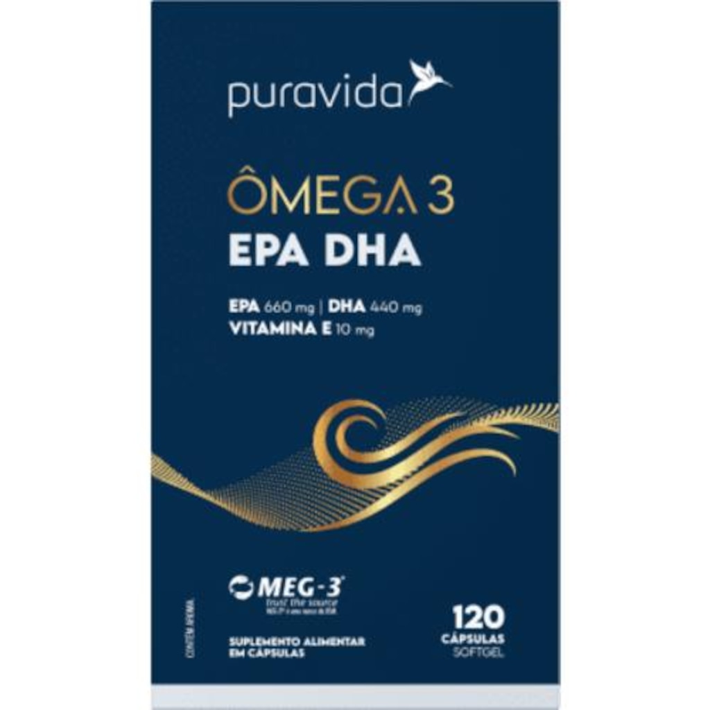 Imagem 1 do produto Omega 3 EPA DHA (120caps) - Pura Vida