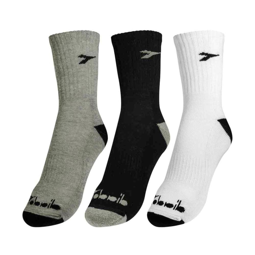 Imagem 2 do produto Kit 3 Meias Diadora Cano Alto 39-42 Masculino