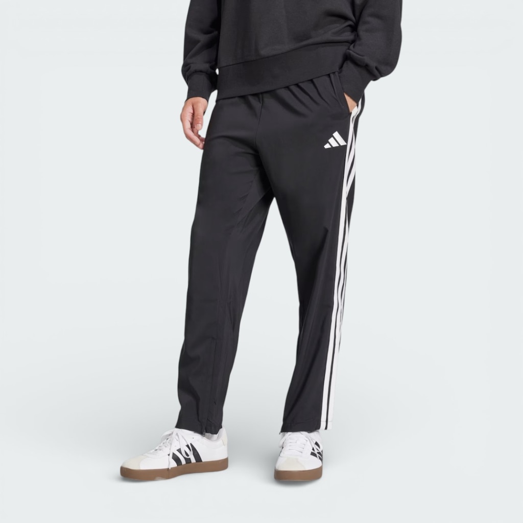 Imagem 1 do produto Calça adidas Essentials Três Listras Stanford Bainha Aberta com Zíper Masculina