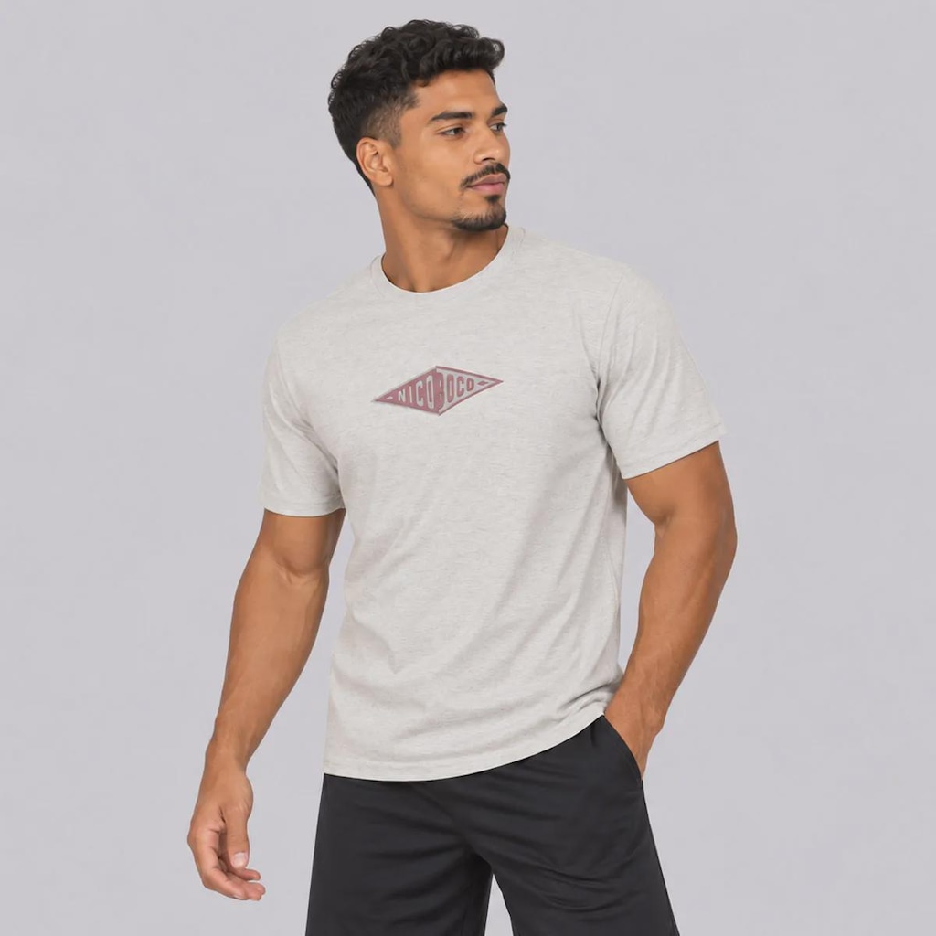 Imagem 3 do produto Camiseta Nicoboco Turbanshell Mescla Masculina