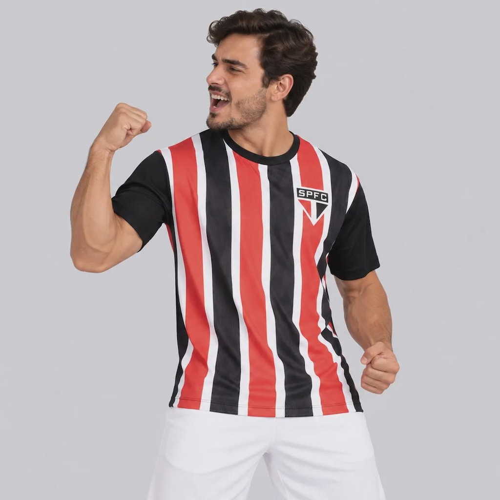 Imagem 3 do produto Camisa do São Paulo Exultante Listrada Masculina