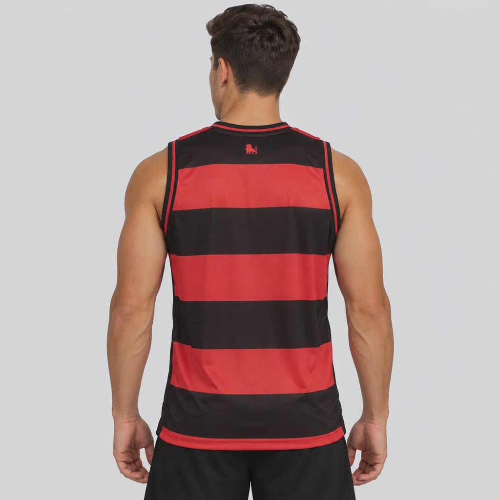 Imagem 4 do produto Camiseta Regata Vitória Home Listrada Masculina
