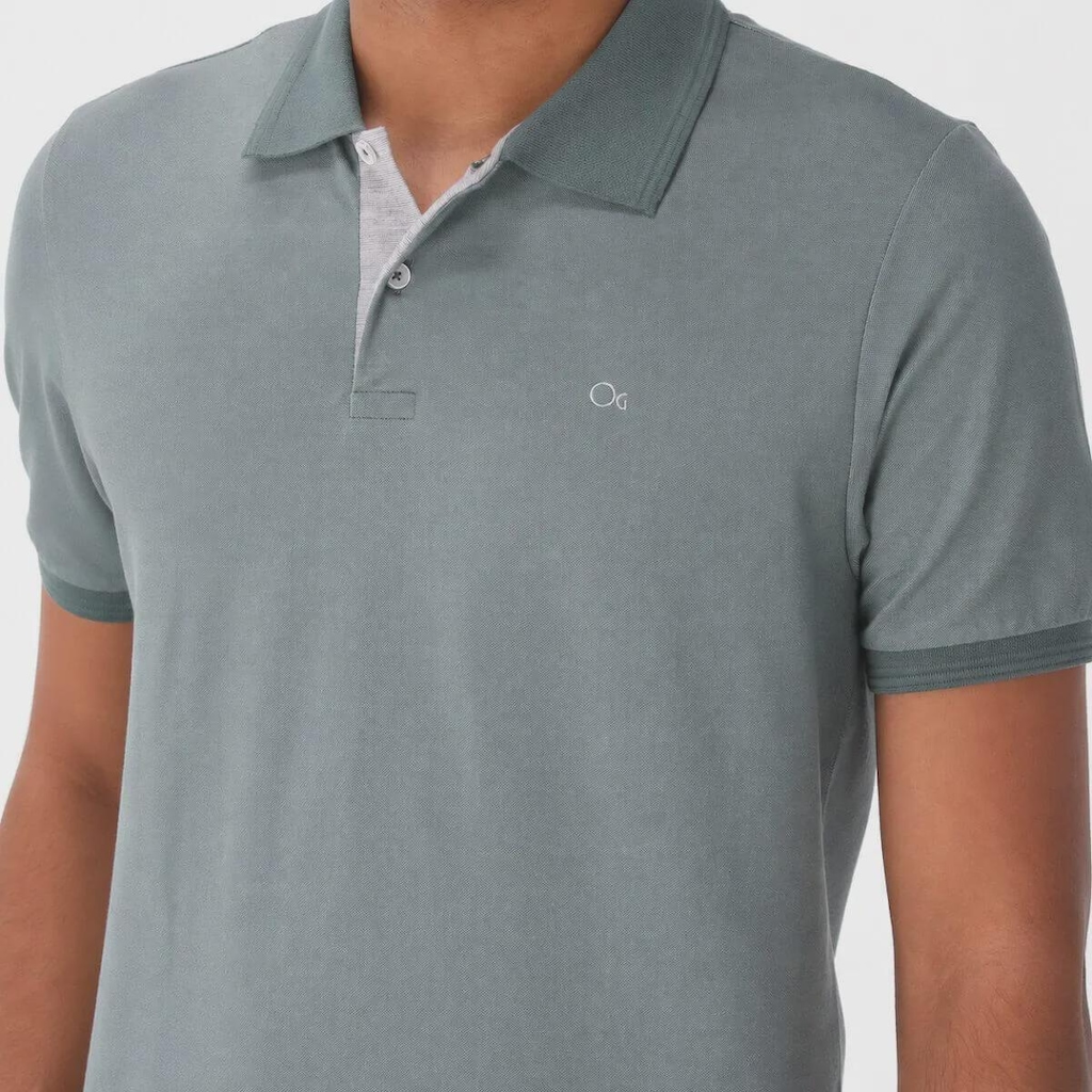 Imagem 3 do produto Camisa Polo Slim Manga Curta Ogochi Masculina