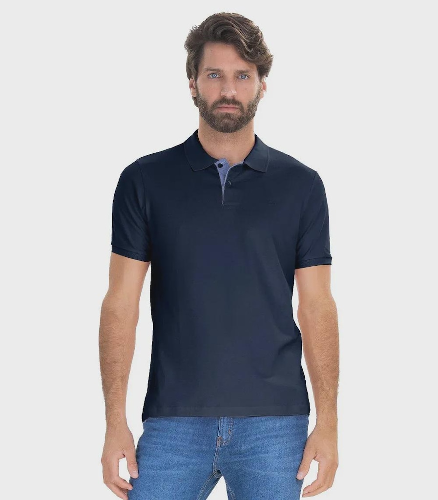 Imagem 1 do produto Camisa Polo Manga Curta Slim Ogochi Masculina
