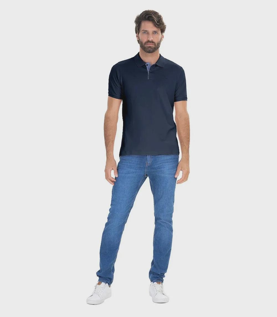 Imagem 4 do produto Camisa Polo Manga Curta Slim Ogochi Masculina