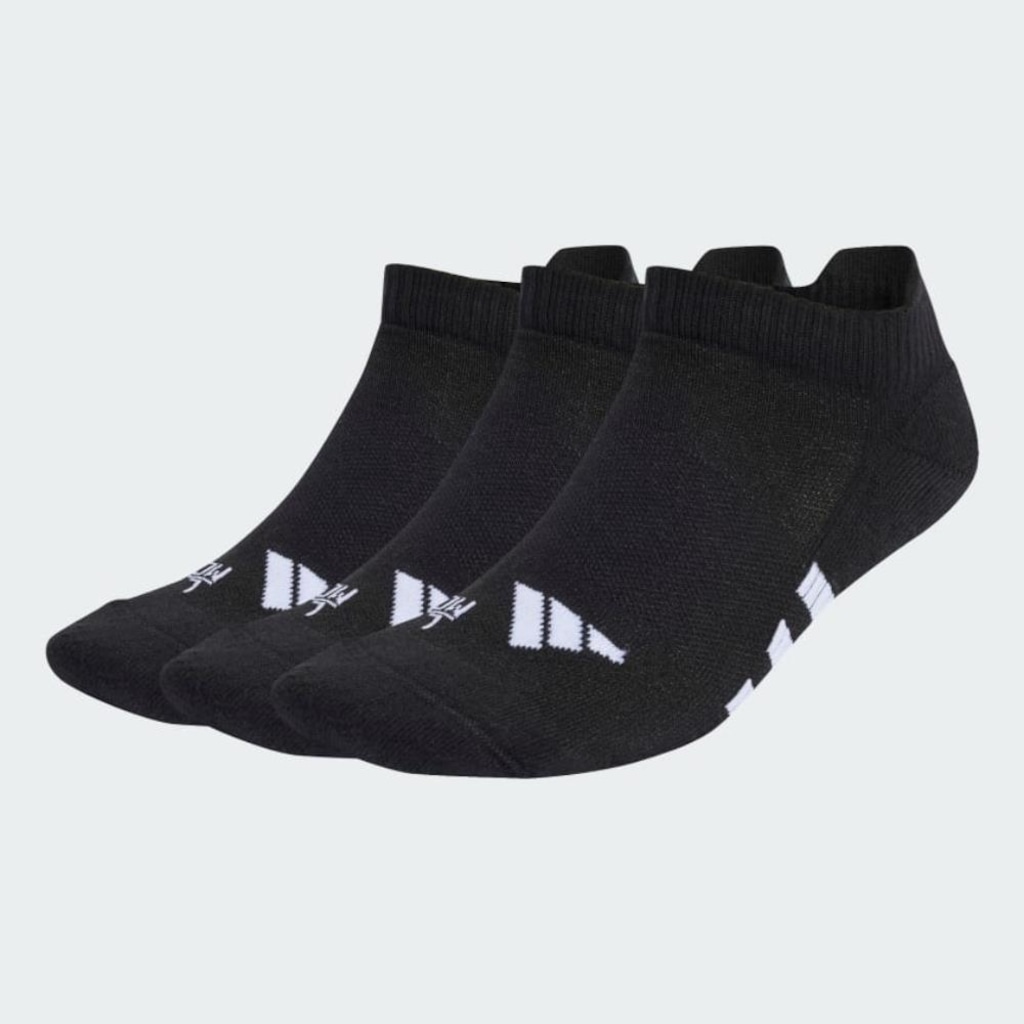 Imagem 1 do produto Meias adidas Masculina Low Amortecidas Performance Kit 3