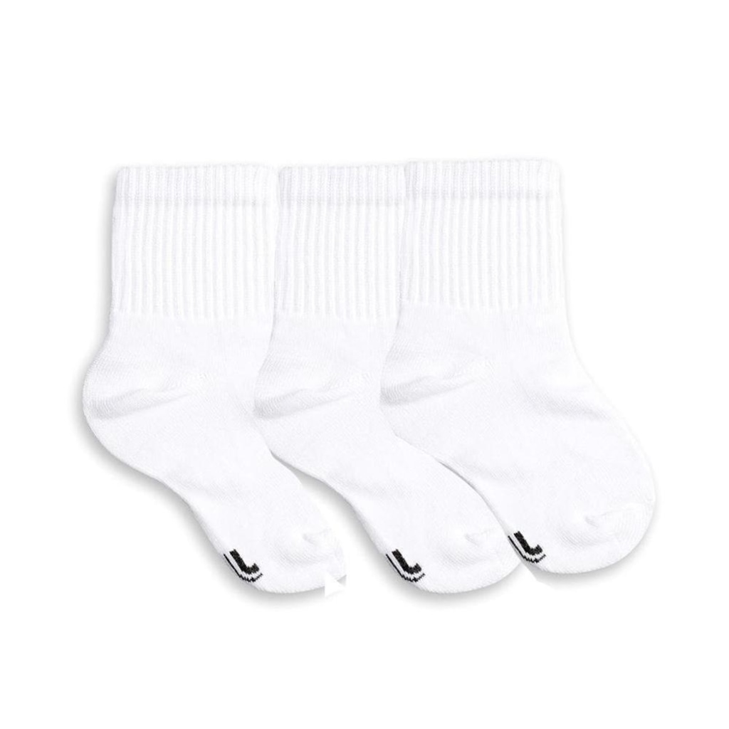 Imagem 1 do produto Meia Lupo Infantil Kit 3 Pares Cano Médio Algodão