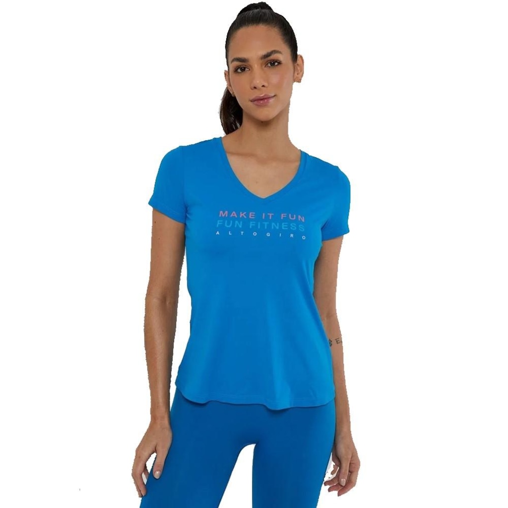 Imagem 1 do produto T- Shirt Alto Giro Feminina Camiseta Dry Fit Skin
