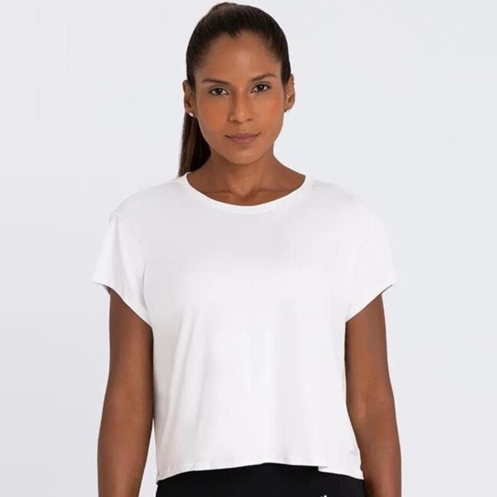 Imagem 1 do produto Camiseta Feminina Lupo Dry Recorte Manga Curta Gola V Treino