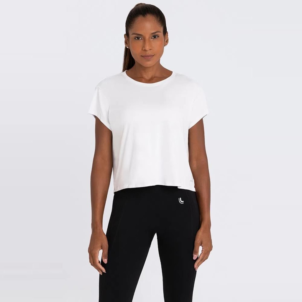 Imagem 4 do produto Camiseta Feminina Lupo Dry Recorte Manga Curta Gola V Treino