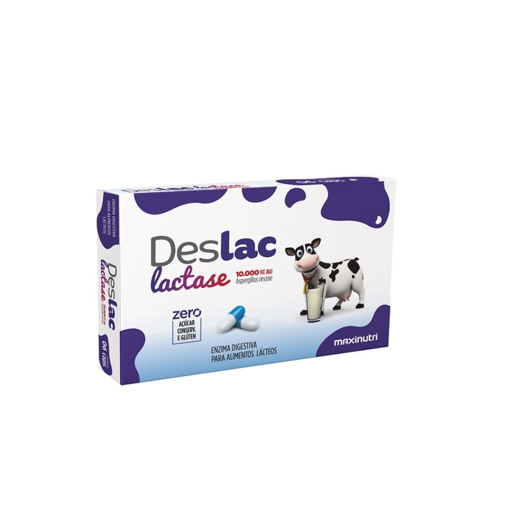 Imagem 1 do produto Deslac Lactase MaxiNutri 10.000 U.FCC 30 Caps