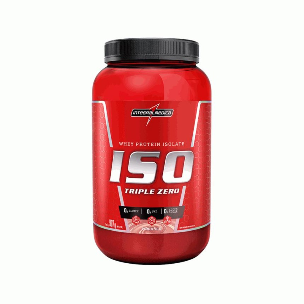 Imagem 1 do produto Iso Triple Zero Integralmédica Morango 900g