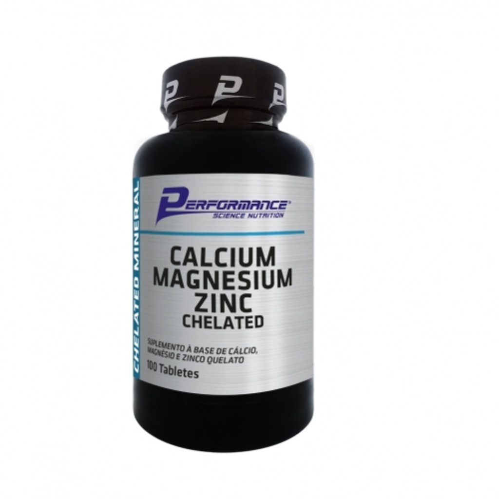 Imagem 1 do produto Calcio Magnesio Zinco Quelato (100 tabletes) - Performance Nutrition