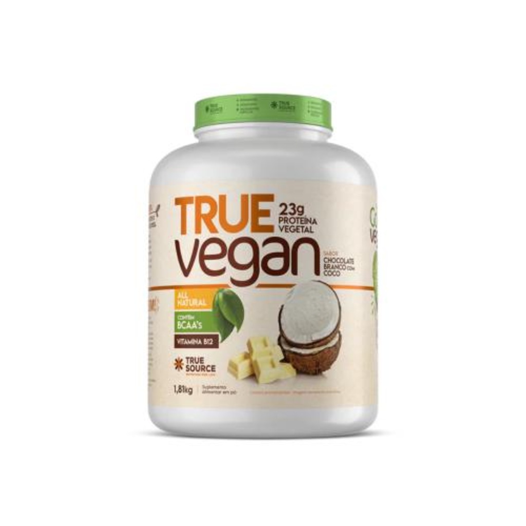 Imagem 1 do produto True Vegan Sabor Chocolate Branco com Coco (1,810kg) - True Source