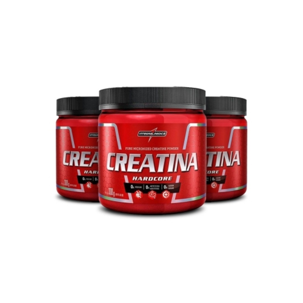Imagem 1 do produto Kit 3unid Creatina Hardcore Reload (300g) - Integralmédica