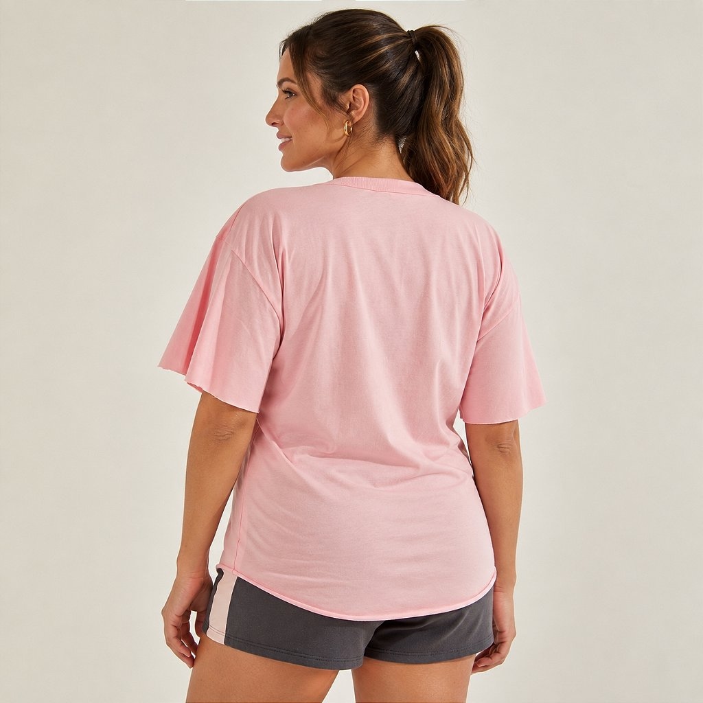 Imagem 2 do produto Camiseta Colcci New Confort Fit Rosa Gille Feminina