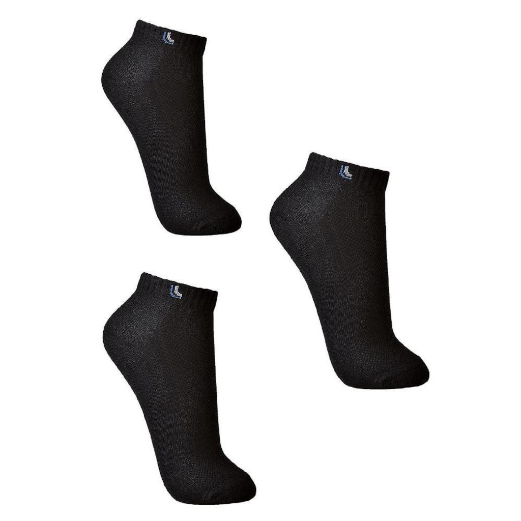 Imagem 2 do produto Kit 3 Pares Meia Curta Cano Curto Lupo Algodão Sport