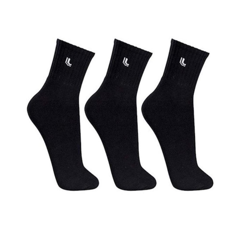 Imagem 1 do produto Kit 3 Pares Meia Lupo Cano Alto Sport Conforto