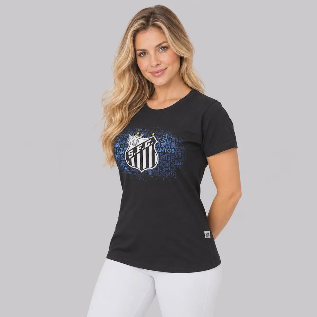 Imagem 2 do produto Camisa do Santos Baby Look Feminina