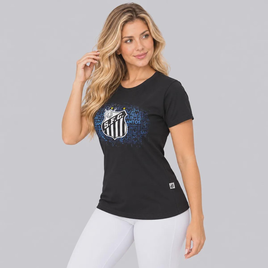 Imagem 3 do produto Camisa do Santos Baby Look Feminina