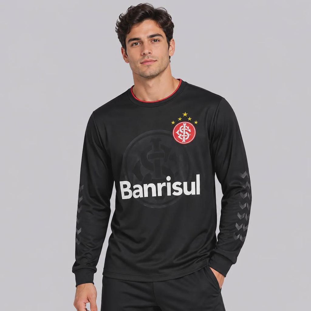 Imagem 1 do produto Camisa do Internacional Manga Longa Retrô Goleiro 2007 Masculina