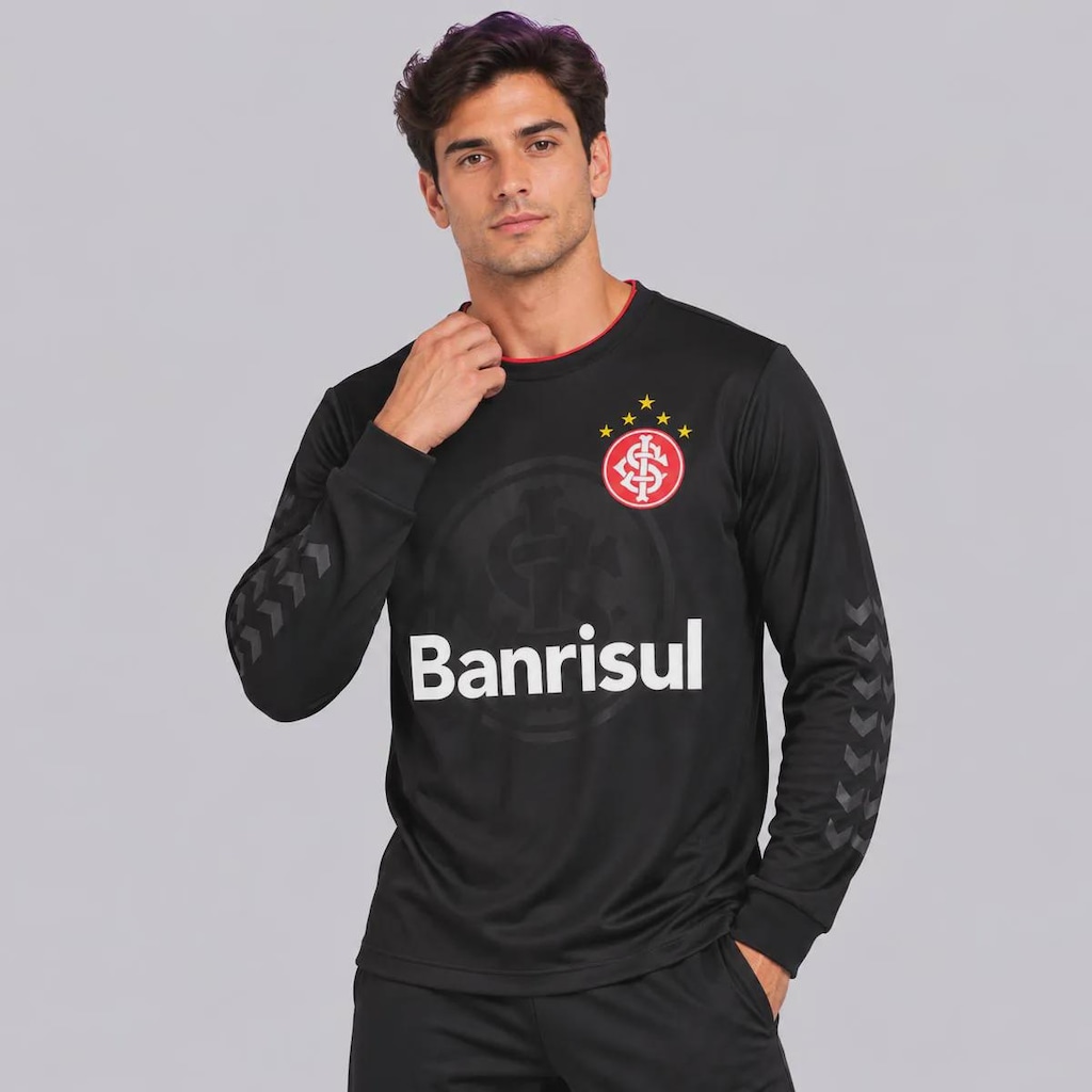 Imagem 2 do produto Camisa do Internacional Manga Longa Retrô Goleiro 2007 Masculina